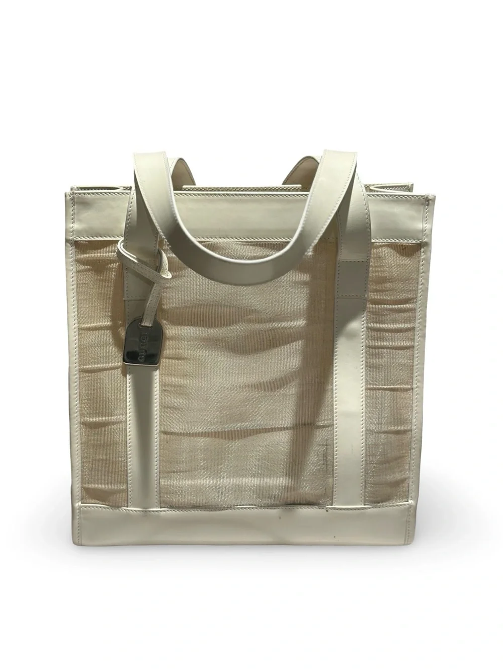 1990’s GUCCI Tom Ford Mesh + Leather tote | Rare Vintage | Mesh needs TLC
